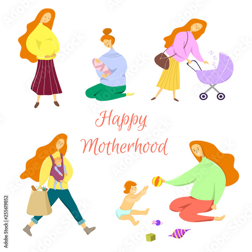 Fotografie, Obraz Happy motherhood concept
