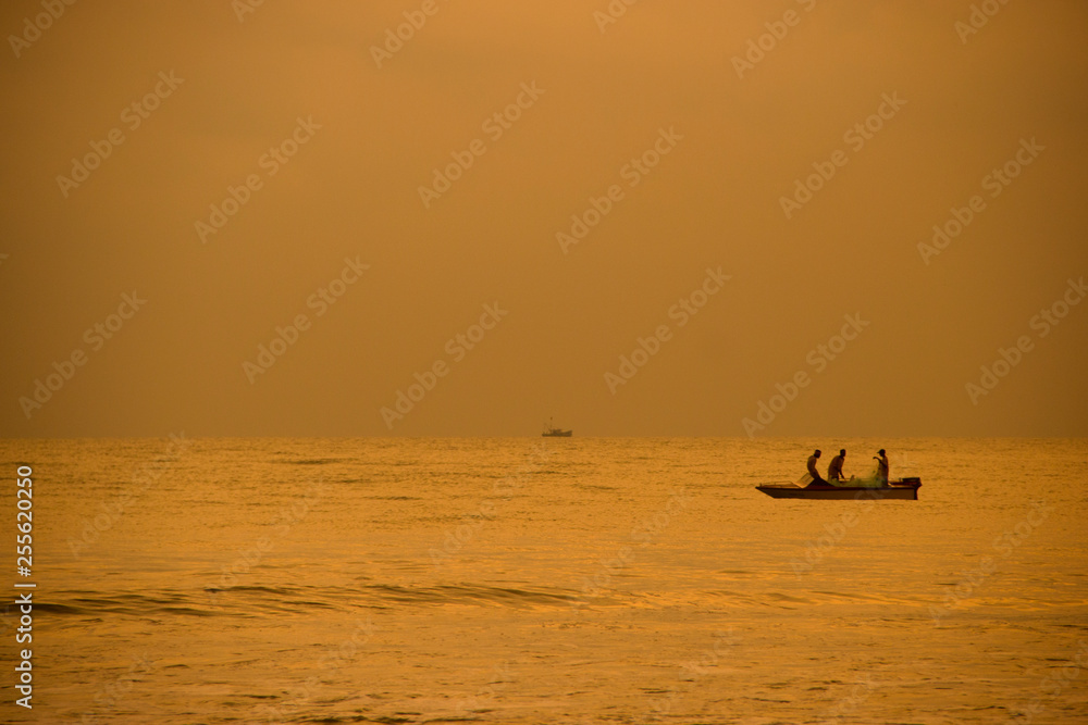 Fototapeta premium Boat in the sea