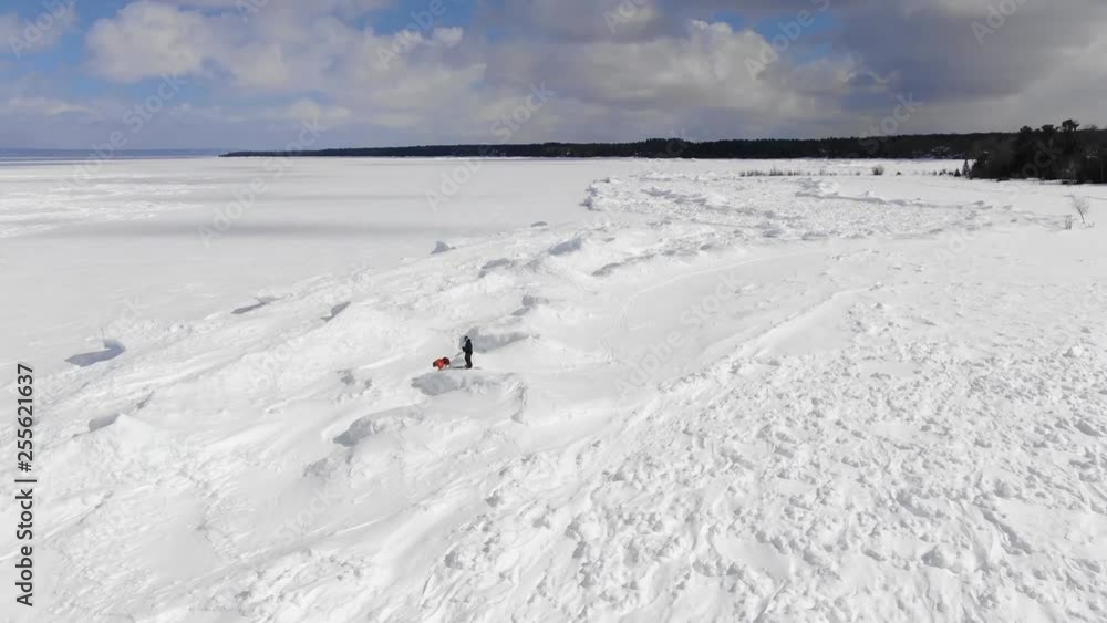 Winter in Northern Michigan Ice on Lake Michigan Cross Country Skiing Splitboarding with Pet Dog in tow. Winter in Northern Michigan Ice on Lake Michigan Cross Country Skiing Splitboarding with Pet Dog in tow.