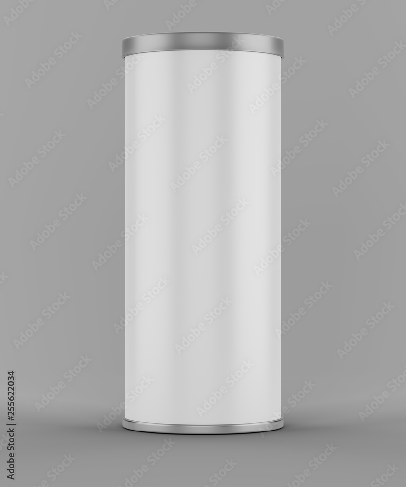 biała puszka z aluminiowym wieczkiem biała puszka z aluminiowym wieczkiem