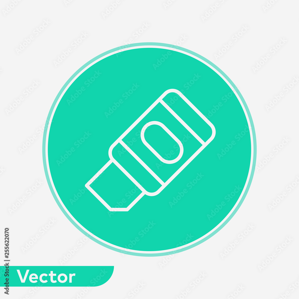 Eraser vector icon sign symbol Eraser vector icon sign symbol