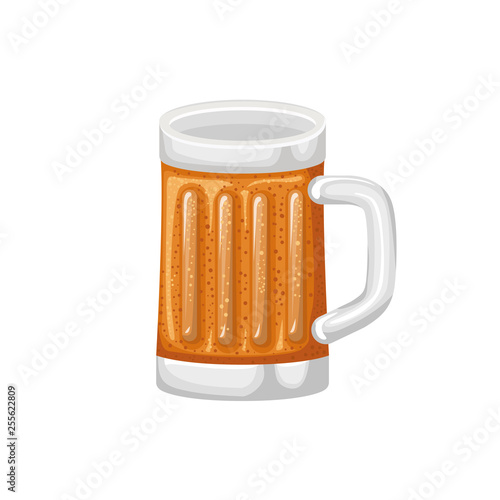 glass with beer isolated icon