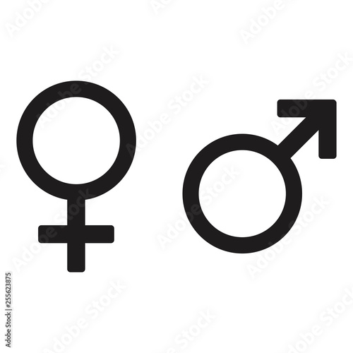 Male and female icon vector design isolated