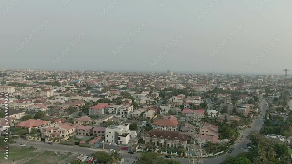 Aerial Lagos, Nigeria, Africa Aerial Lagos, Nigeria, Africa