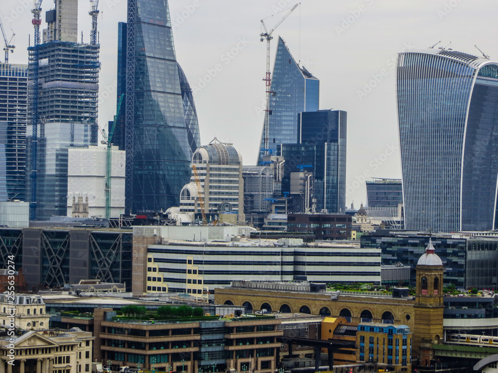 May 20, 2018, England. A panorama of London from the height of the observation deck of the Museum of Modern Art.