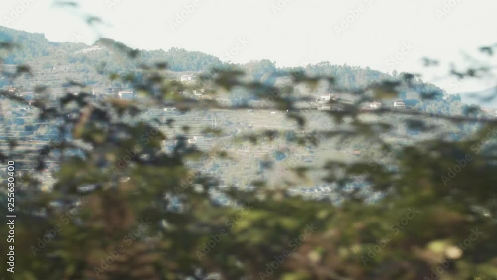 Moving slow motion shot of the north of Portugal countryside. Moving slow motion shot of the north of Portugal countryside.