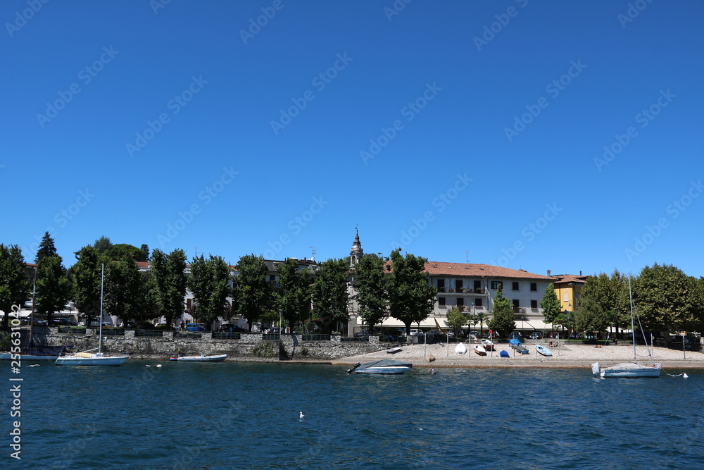 Arona at Lake Maggiore in Italy