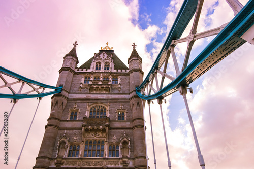 Photography Closeup view of the majestic Tower Bridge in London