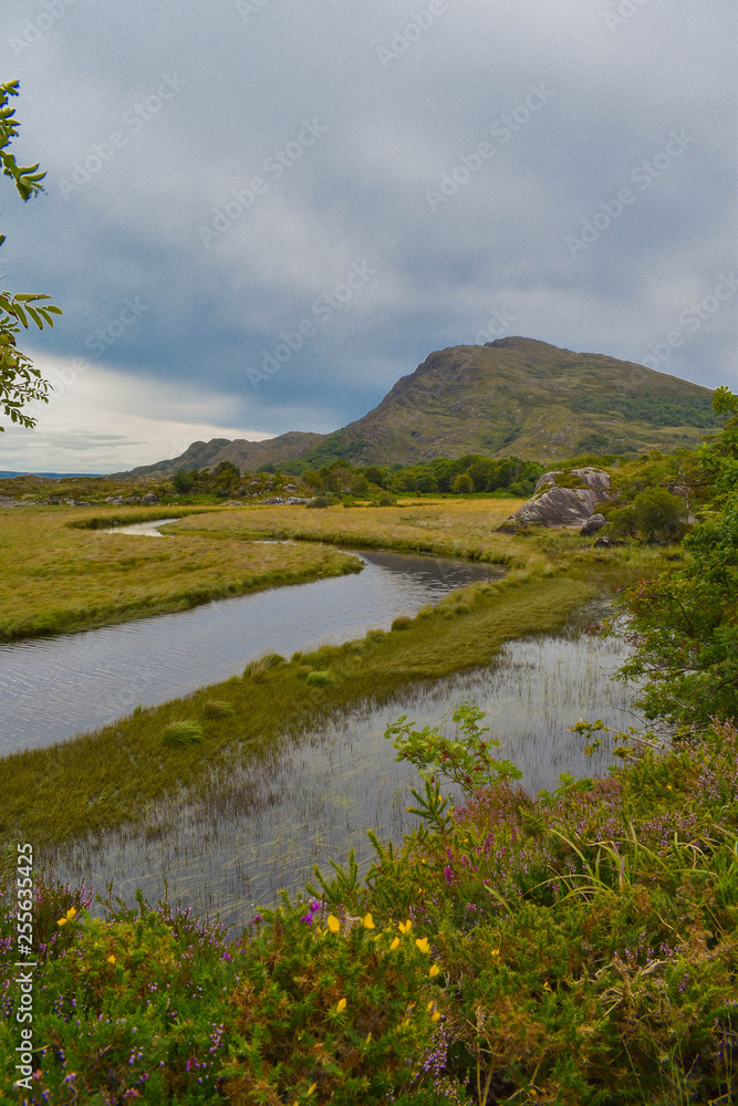 mountains and landscape within the ring of kerry ireland