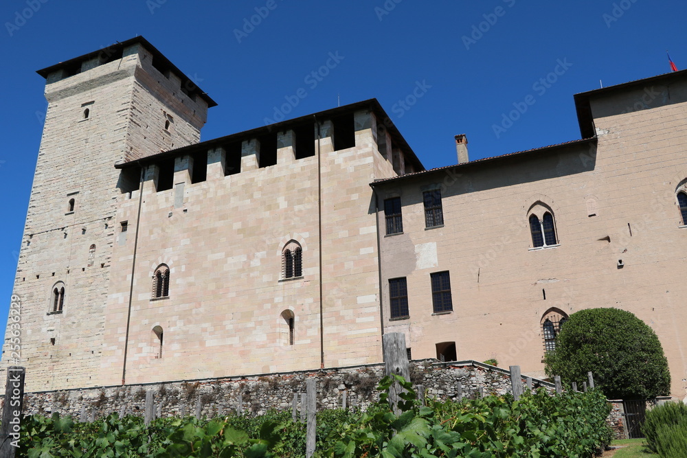 Castle Rocca d'Angera in Angera at Lake Maggiore, Italy Castle Rocca d'Angera in Angera at Lake Maggiore, Italy