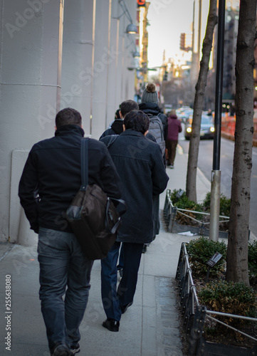 People walking