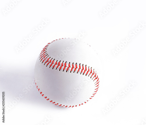 Photography baseball ball .isolated on a white background .