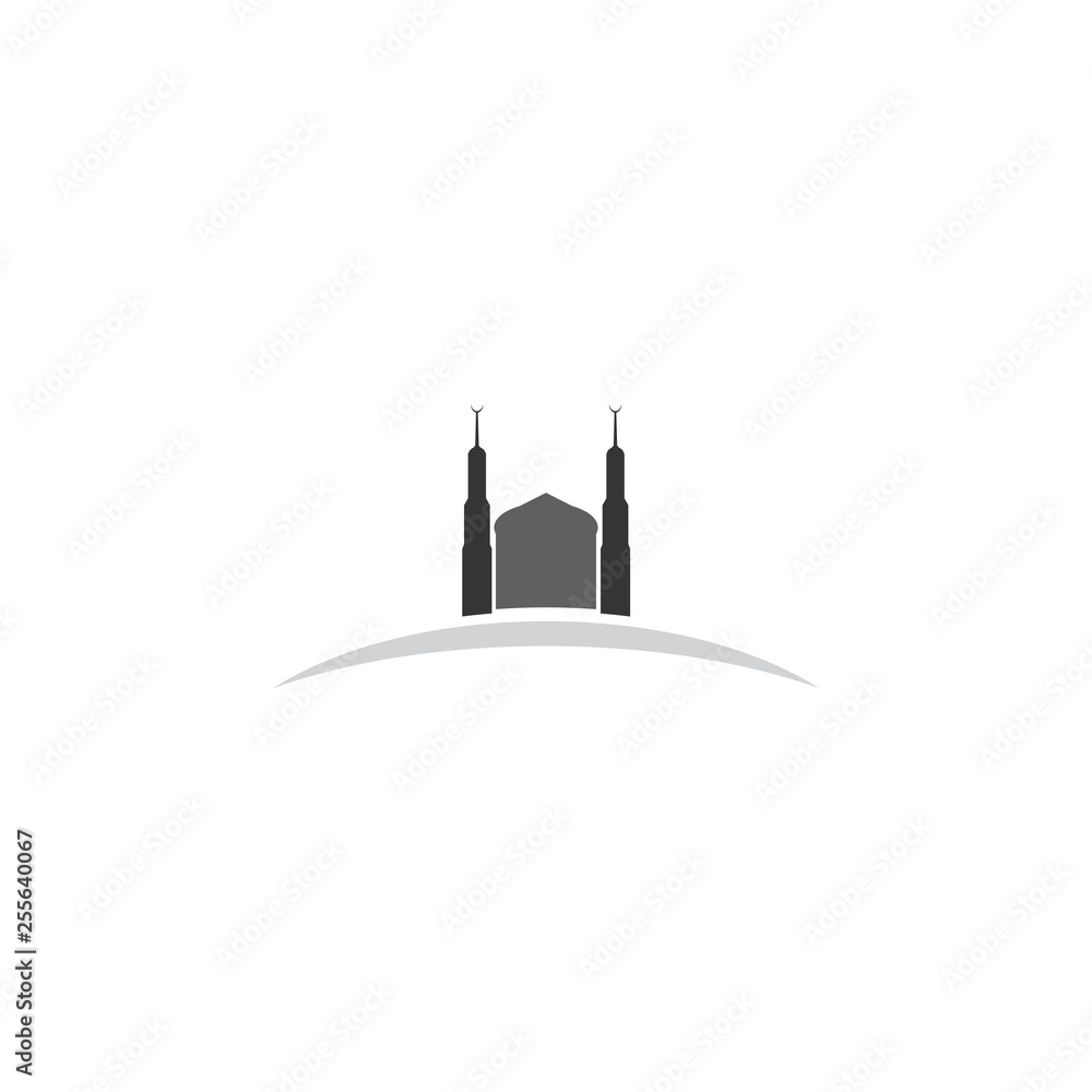 Mosque logo Islamic icon design