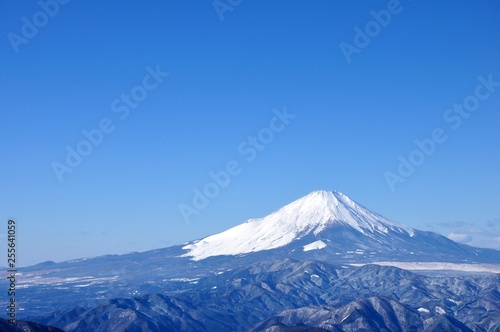 富士山の絶景にコピースペース