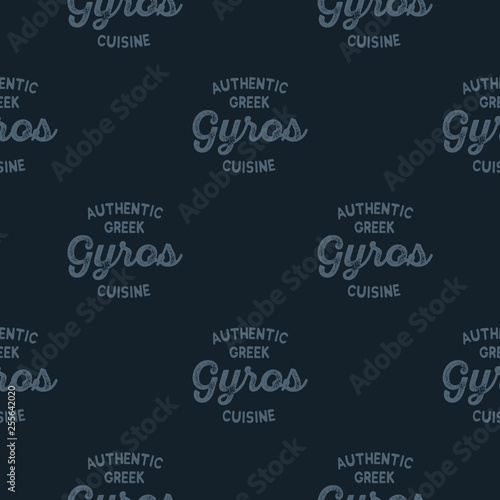 Gyros seamless pattern