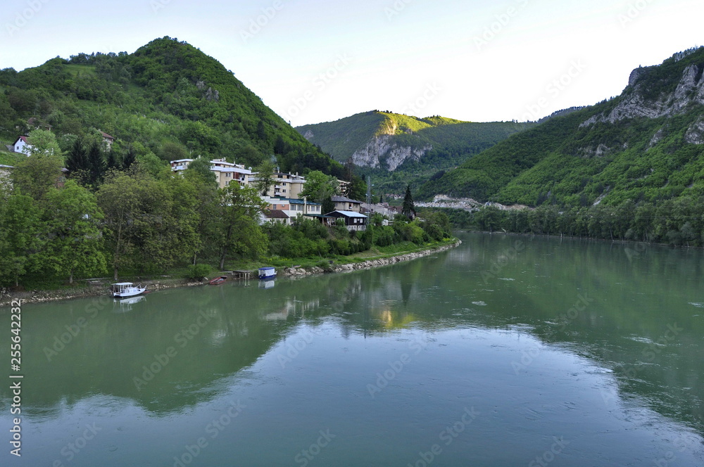 River Drina in Visegrad, Bosnia and Herzegovina