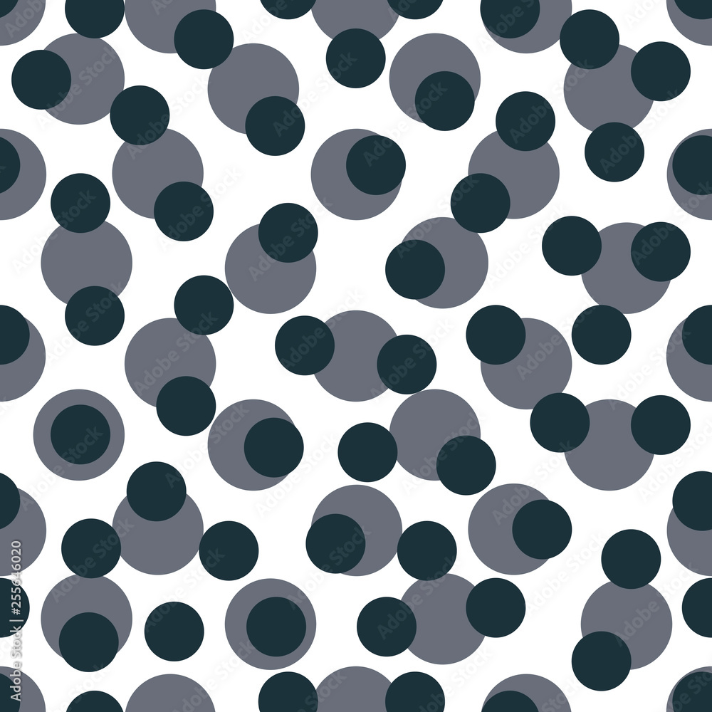 Abstract seamless pattern with randomly bright colored overlapping circles, dots. Abstract background with little circles. Vector illustration. Abstract seamless pattern with randomly bright colored overlapping circles, dots. Abstract background with little circles. Vector illustration.