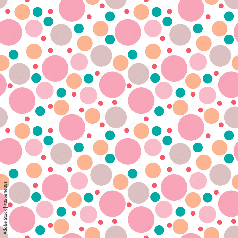 Round seamless pattern. Seamless retro circle pattern. Dotted round seamless background, pattern, ornament for wrapping paper, fabric, textile, website, wallpaper. Vector illustration. Round seamless pattern. Seamless retro circle pattern. Dotted round seamless background, pattern, ornament for wrapping paper, fabric, textile, website, wallpaper. Vector illustration.