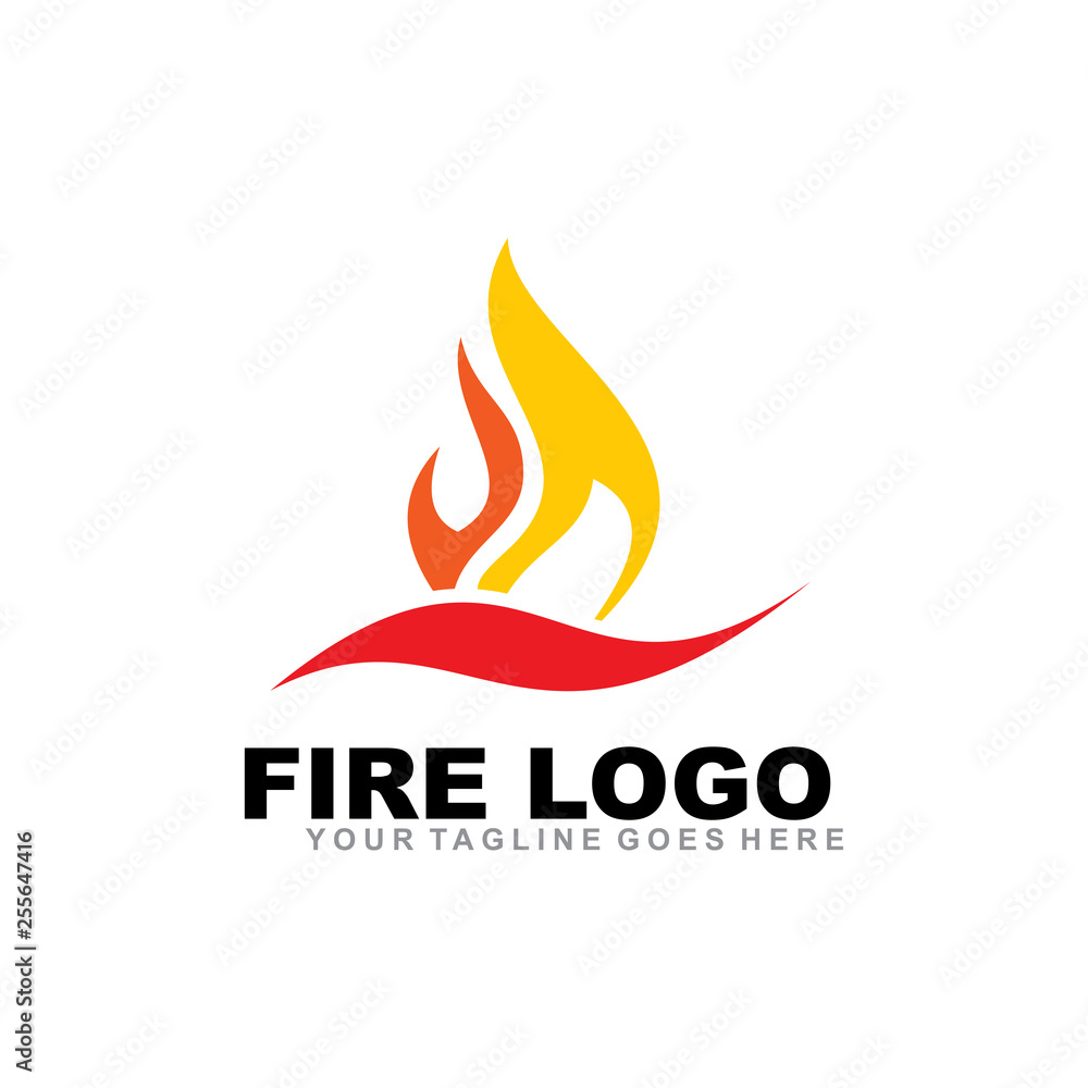 Obraz premium Fire icon template