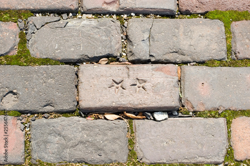 brick with stars