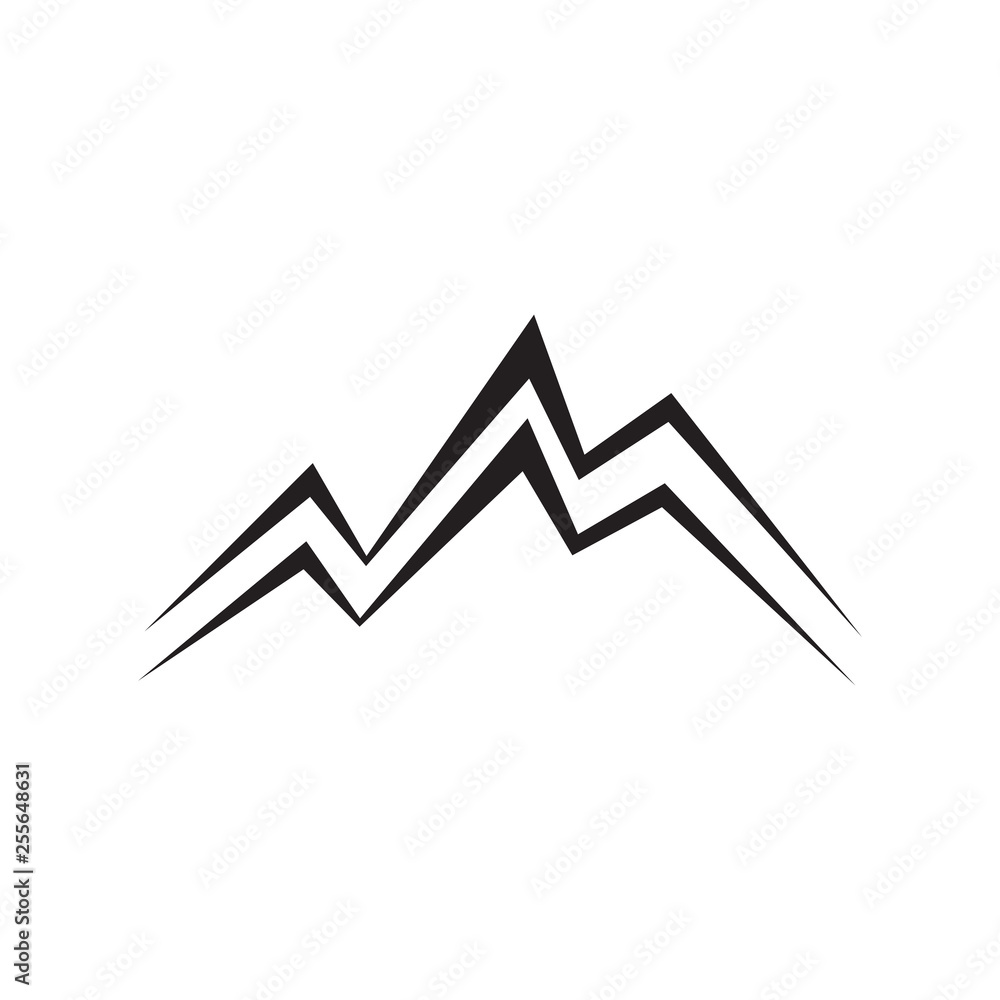 Mountain logo design vector template Mountain logo design vector template
