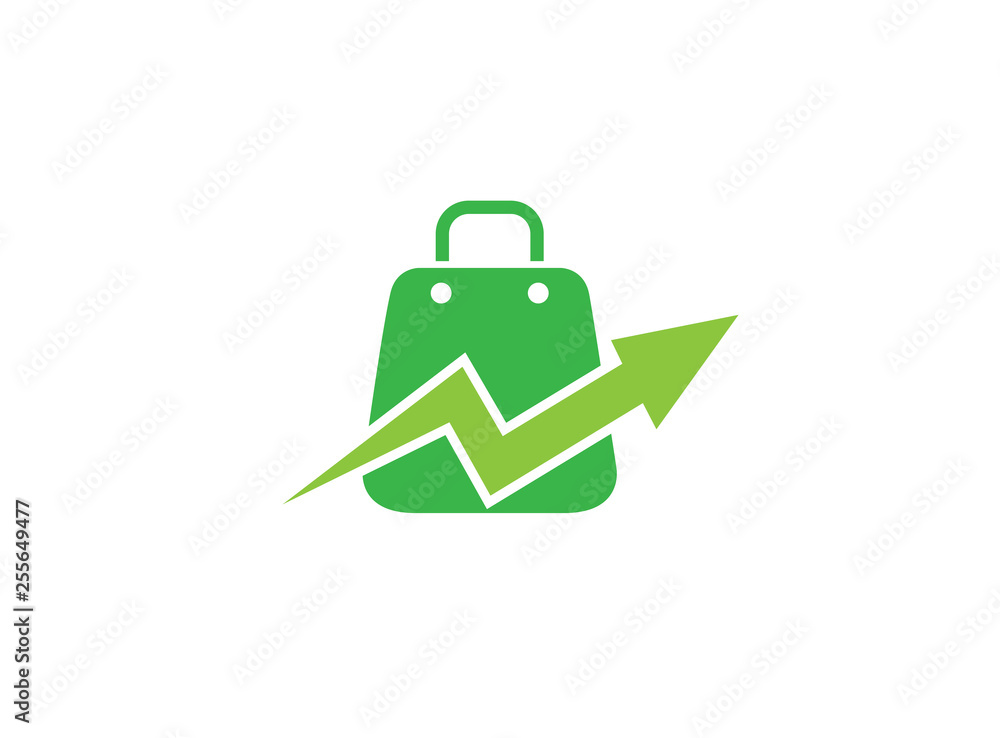 Briefcases a handbag for shopping with check mark for logo design illustration Briefcases a handbag for shopping with check mark for logo design illustration