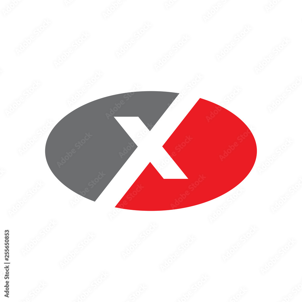 Obraz premium X letter logo design vector template