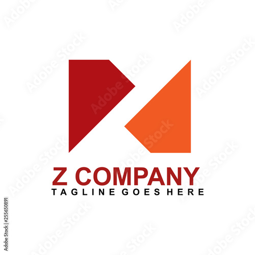 Z letter logo design template