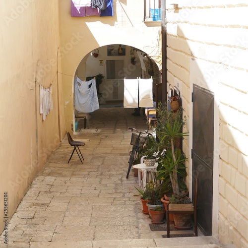 Obraz na plátně Vicoli antichi di Bari vecchia