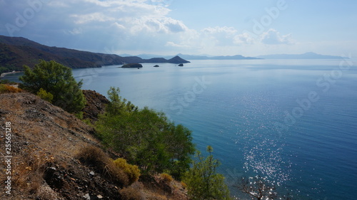 Beautiful mediterranean landscape bay in Datca Turkey