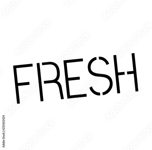 fresh stamp on white