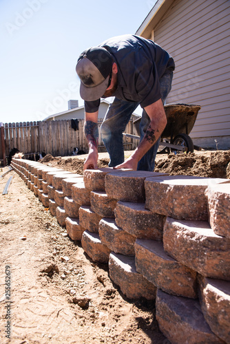 constructing a home yard wall