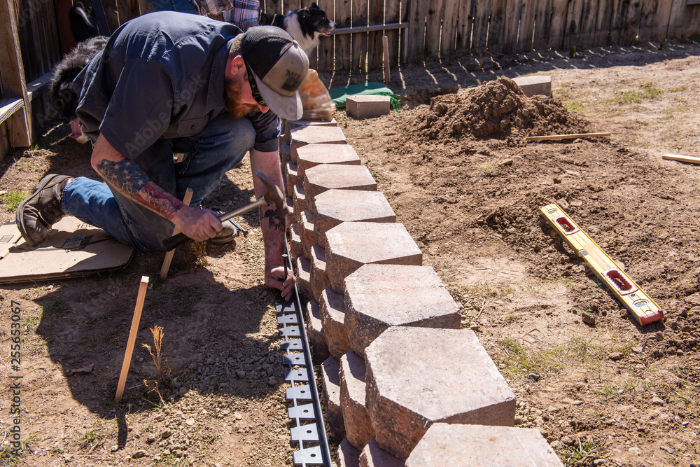 constructing a home yard wall constructing a home yard wall