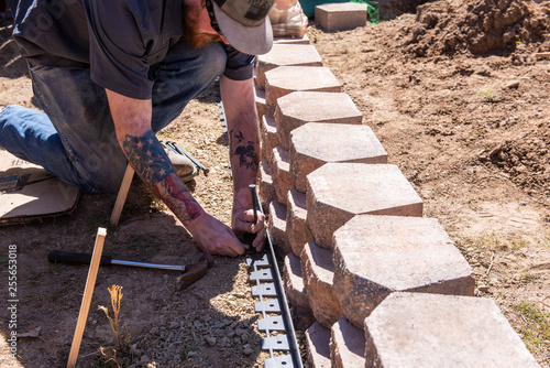 constructing a home yard wall