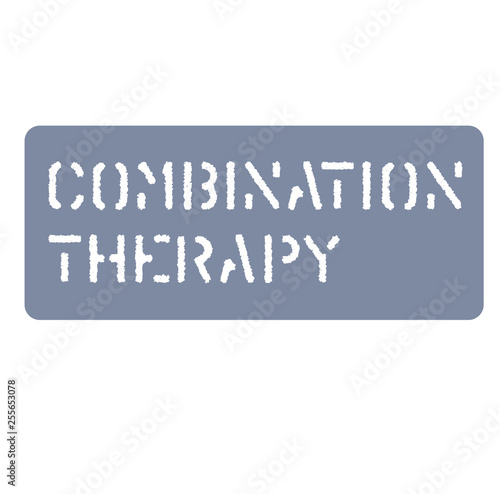 combination sign on white