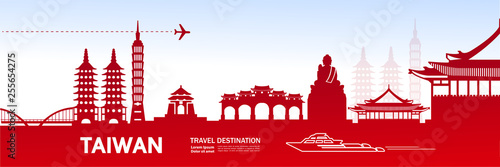 TAIWAN travel destination vector illustration.