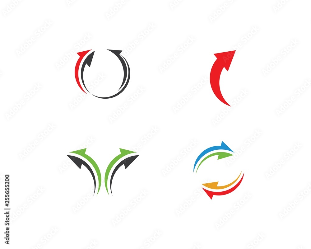 Arrow vector illustration icon Logo Template Arrow vector illustration icon Logo Template