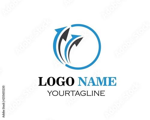 Arrow vector illustration icon Logo Template