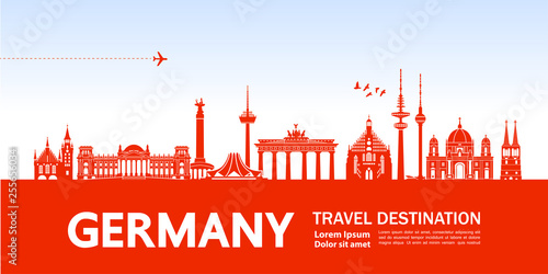 Germany travel destination vector illustration.