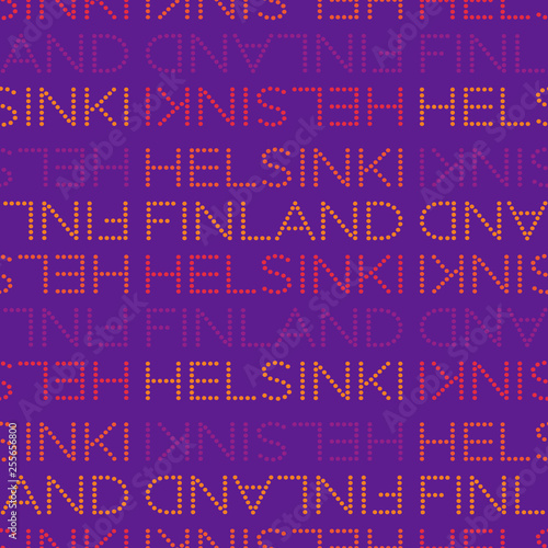 Helsinki, Finland seamless pattern