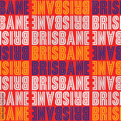 Brisbane, Australia seamless pattern © lkeskinen