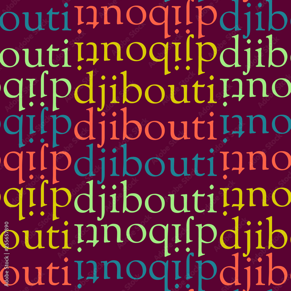 Djibouti seamless pattern Djibouti seamless pattern