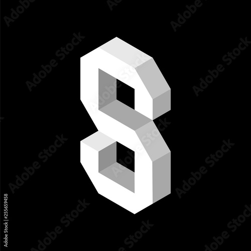 3d Letter S logo icon desig...