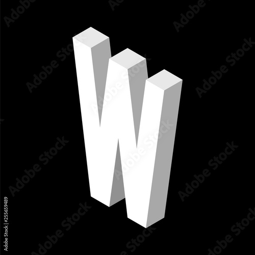 3d Letter W logo icon desig...