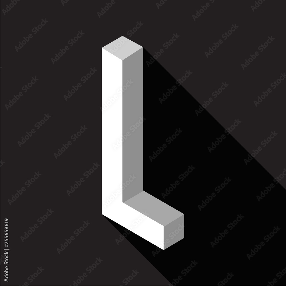 3d Letter L logo icon design template element. Vector illustration 3d Letter L logo icon design template element. Vector illustration