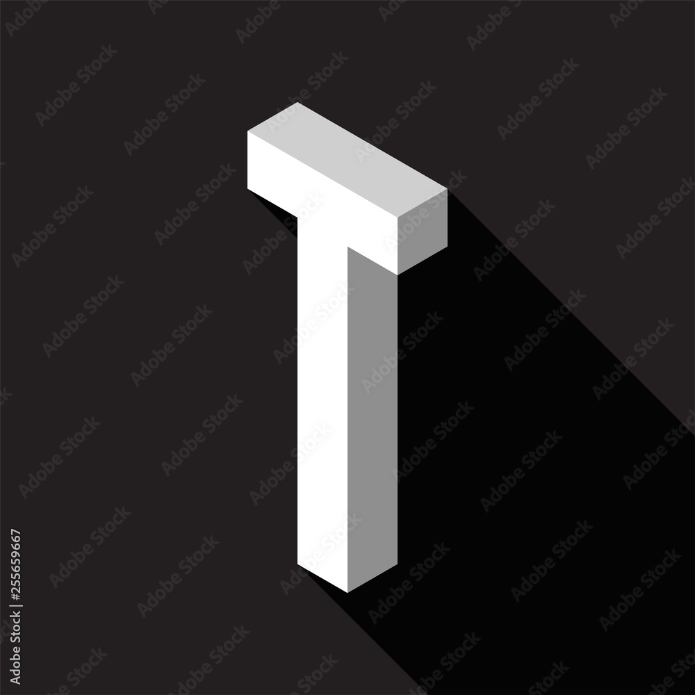 3d Letter T logo icon design template element. Vector illustration 3d Letter T logo icon design template element. Vector illustration