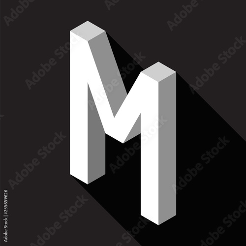 3d Letter M logo icon desig...