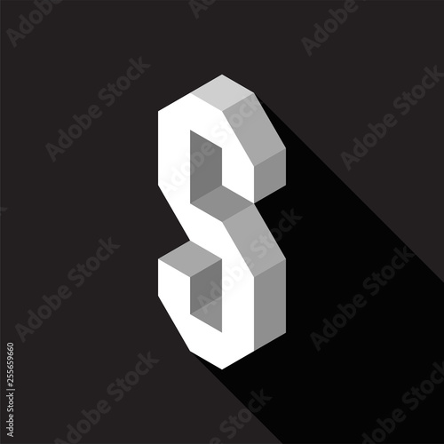 3d Letter S logo icon desig...
