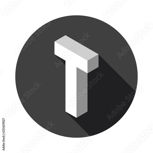 3d Letter T logo icon desig...