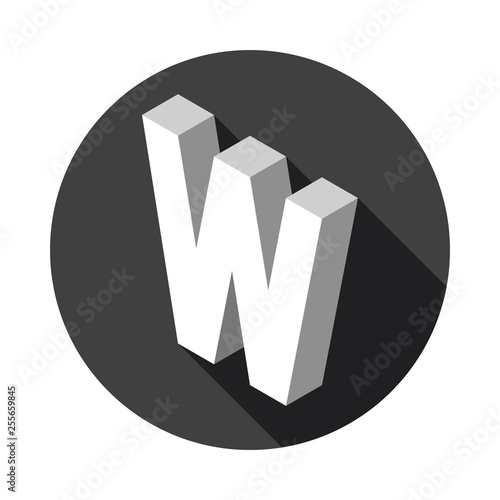 3d Letter W logo icon desig...